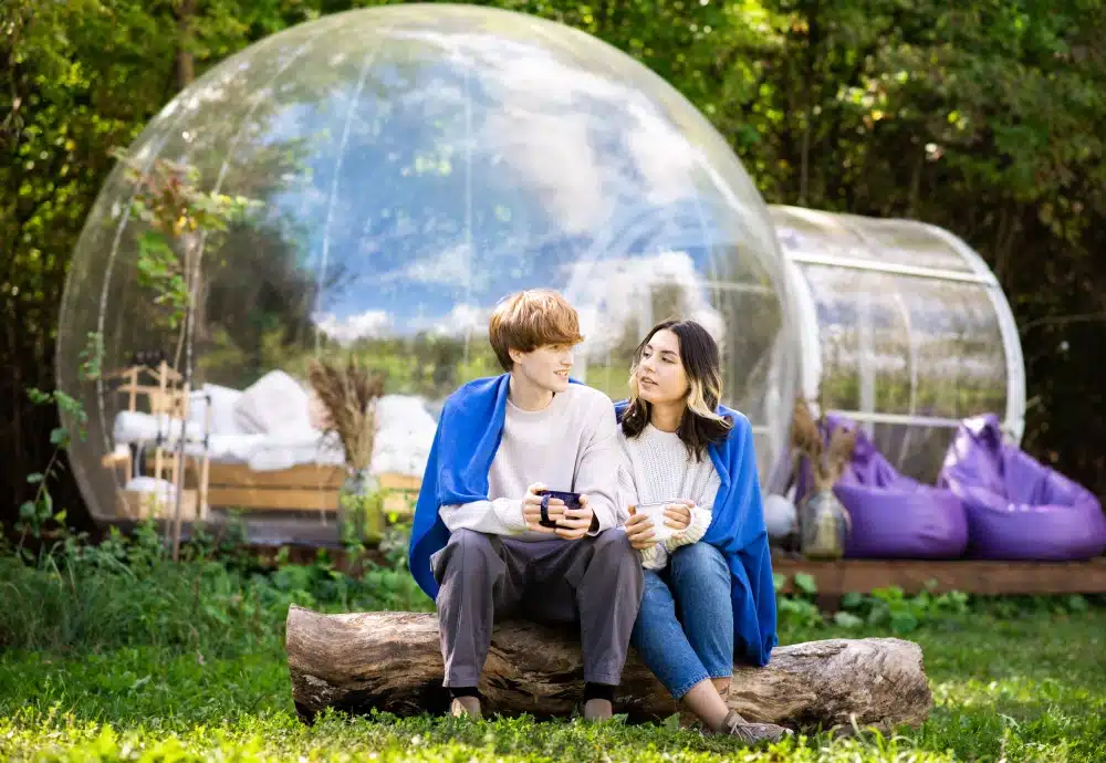 clear inflatable bubble tent