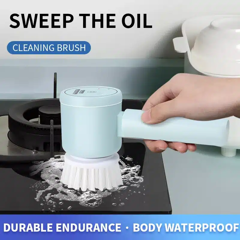 Wireless Electric Cleaning Brush for Kitchen, Bathtub, and Tile Cleaning