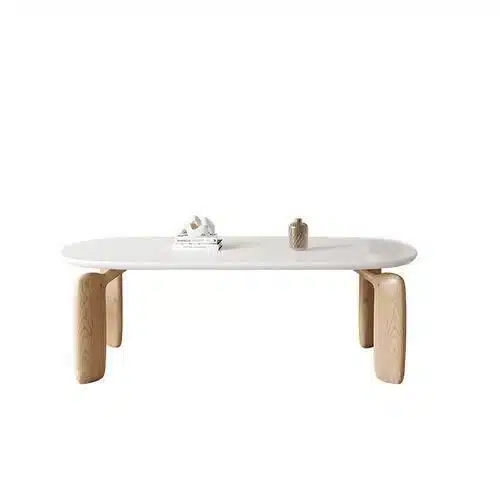 Luxurious Modern Oval Wood Dining Table