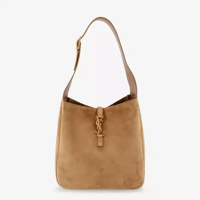 Saint Laurent Leather Le 5 à 7 Suede Shoulder Bag