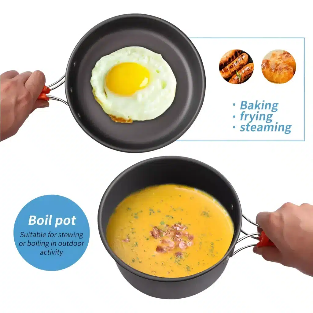 Camping Cooking Set – Non-Stick Cookware 